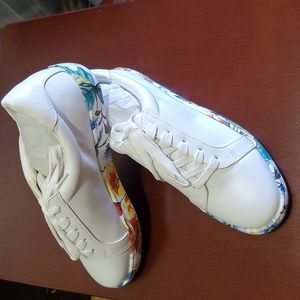 NWOT Casual Sneakers with Tropical Trim